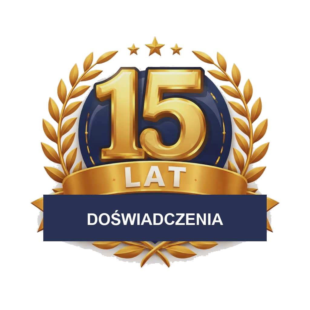15 lat doświadczenia — DOŚWIADCZENIA
